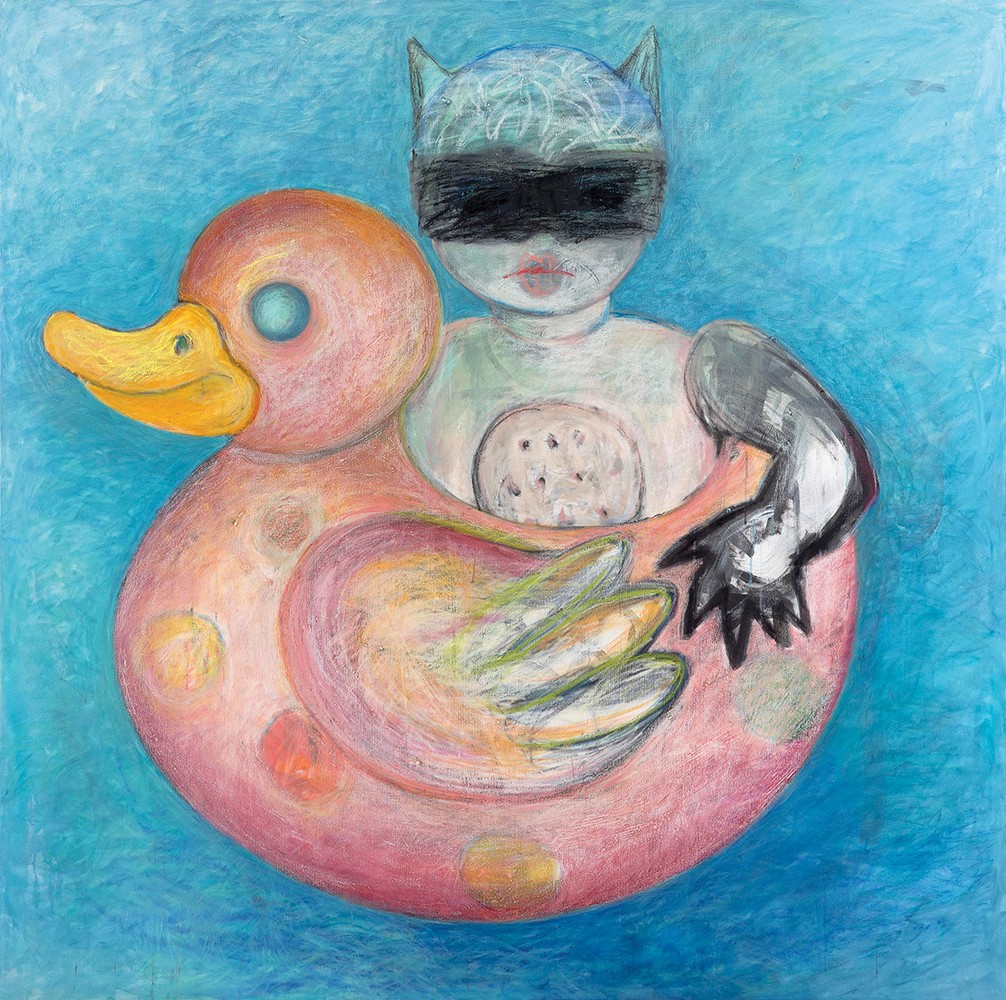 Batbaby, ulje na platnu, 180 × 180 cm, 2012.