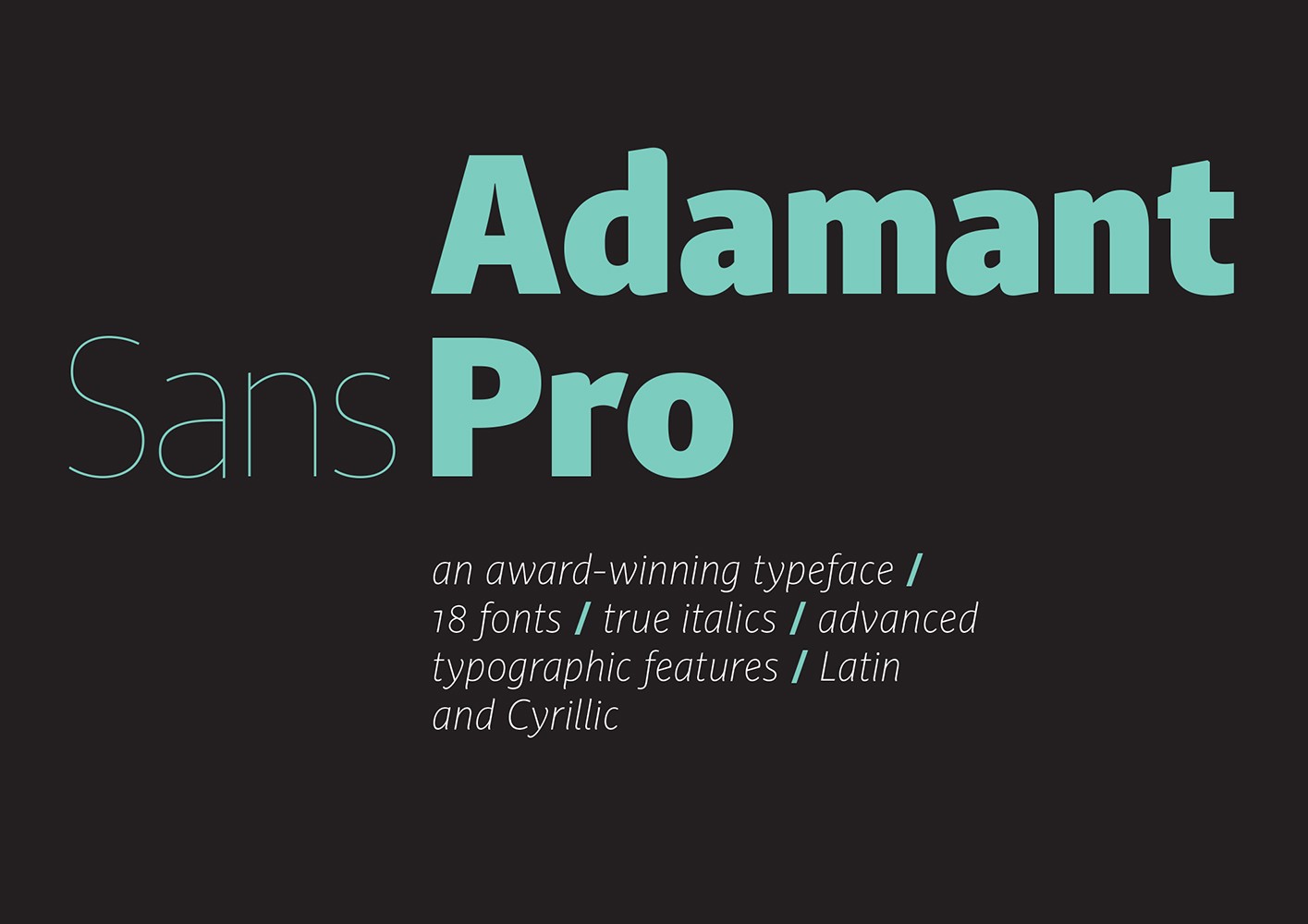 Familija tipografskih pisama Adamant Sans Pro